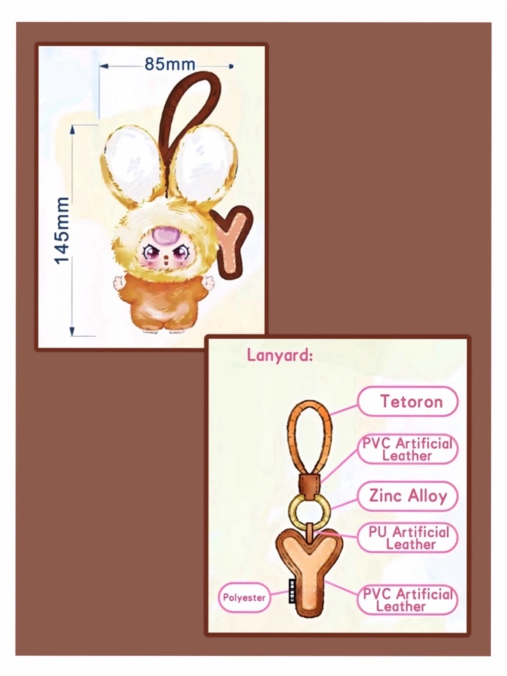 Baby Three Super Mini Bunny Plush Pendant O Confirmed - Picture 15 of 17